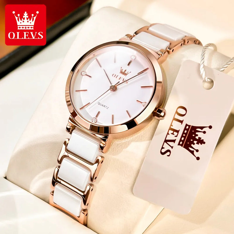 Relógio feminino Elegance OLEVS for Women * Aço Inox-Casual-Fashion-Quartzo * By Erazo